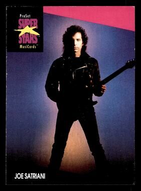 1991 Pro Set SuperStars MusiCards #231 Joe Satriani Card
